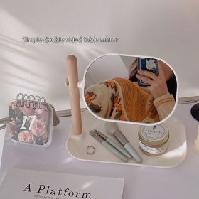 Dormitory Students Desktop Bedroom Dressing Mirror With Tray