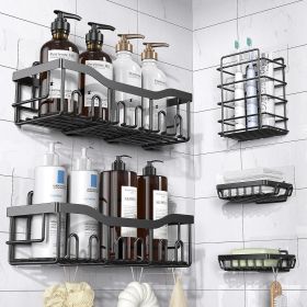 Stainless Steel Bathroom Rack Five-piece Suit