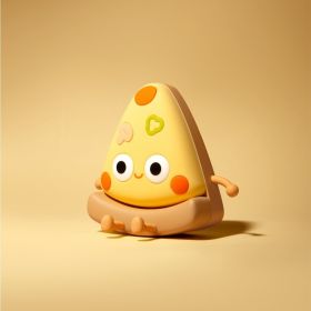 Creative Lovely Bedroom Soft Light Pizza Small Night Lamp USB Decompression Toy
