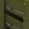 Chest of Drawers Olive Green 31.5"x13.8"x40" Steel
