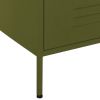 Chest of Drawers Olive Green 31.5"x13.8"x40" Steel