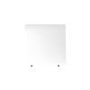 Manhattan Comfort Utopia 19.84" High Square End Table With Splayed Wooden Legs in White Gloss