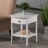 Claire Accent Table White